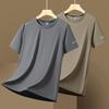 Short-sleeved Thin Ice Silk Short-sleeved Men's Sports Short-sleeved Casual T-shirt Outdoor Casual Sports Quick-drying Short-sleeved Men's Plus Size