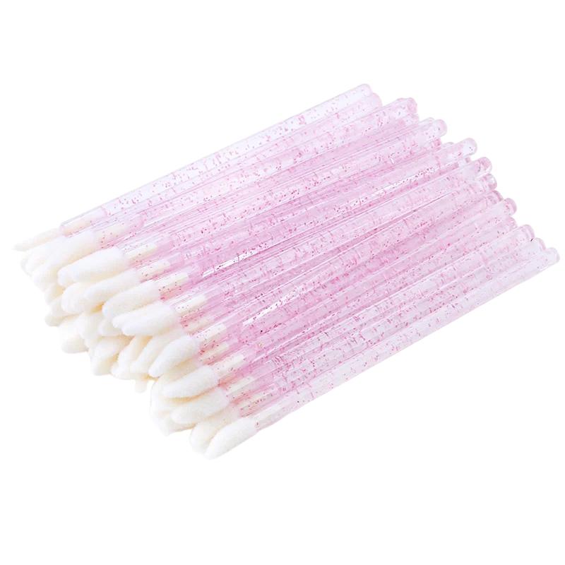 50/100Pcs Brushes Lipstick ApplicatorWands Eyelashes Extension Makeup Brushes Lip Brush CrystalT ools Eyelash Disposable Makeup
