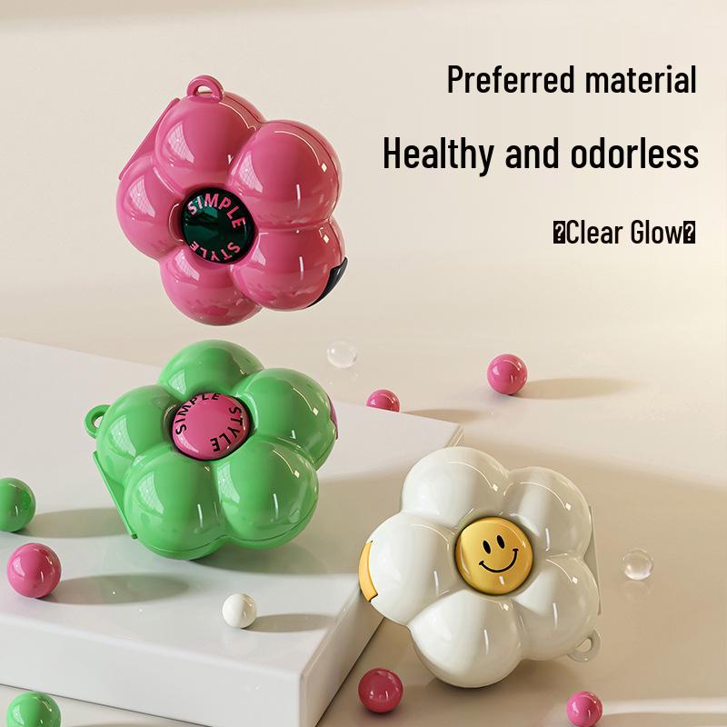 Dopamine Flower 7-Day Mini Pill Organizer & Sealed Storage Box