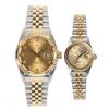 [Galaxy] Galaxy Women's 5 ATM Metal Couple Watch QT7013FB