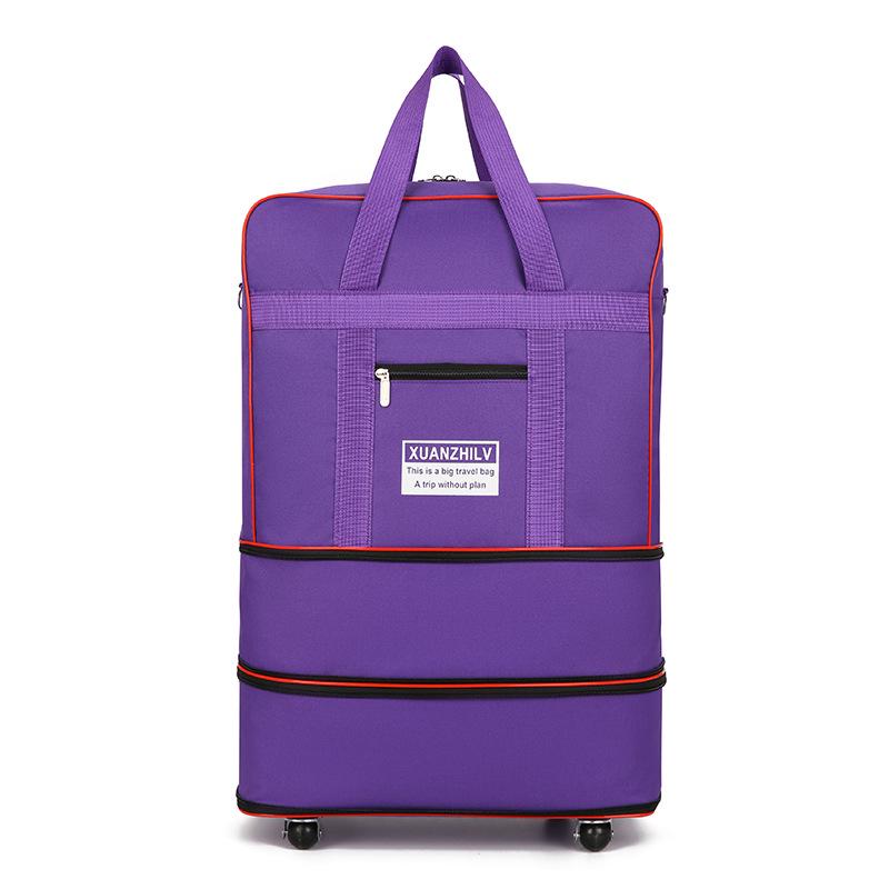 Expandable Foldable Travel Luggage with Universal Wheels - Large Capacity 158 Air Checked Baggage
