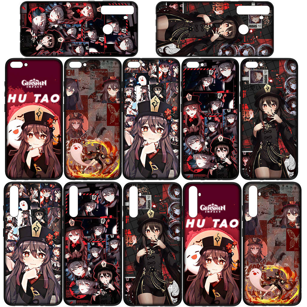 For Samsung Galaxy S24 S23 iPhone 16 15 14 Xiaomi Redmi Note 13 12 11 10 Plus 9 Pro Max X XR Phone Case Hutao Genshin Impact Hu Tao OPPO Huawei Cover