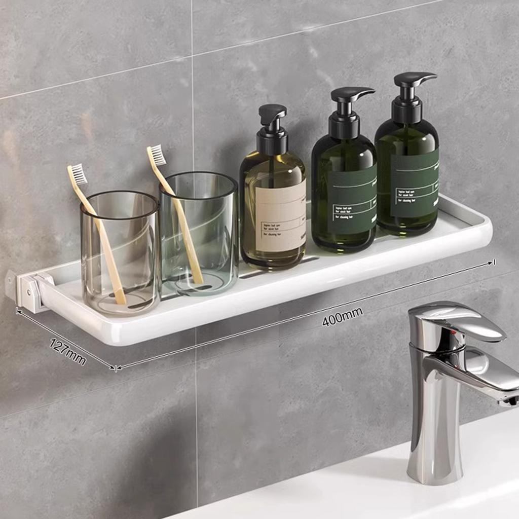 Towel Rack Foldable Punching Free Bath Towel Shelf for Campers Home Kitchens Bathroom Supplies Storage Holder