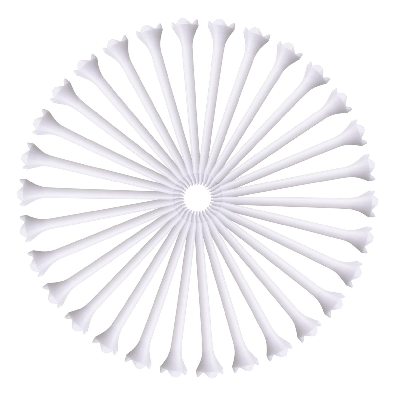 

30 шт./комплект тройников для гольфа для обучения водителей гольфа, тройники для гольфа с когтями, низкое сопротивление, большее расстояние, постоянная высота тройников 83MM