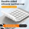 Double Side Silicone Suction Pad For Mobile Phone Fixture Suction Cup Backed Adhesive Silicone Rubber Sucker Pad For Fixing 5