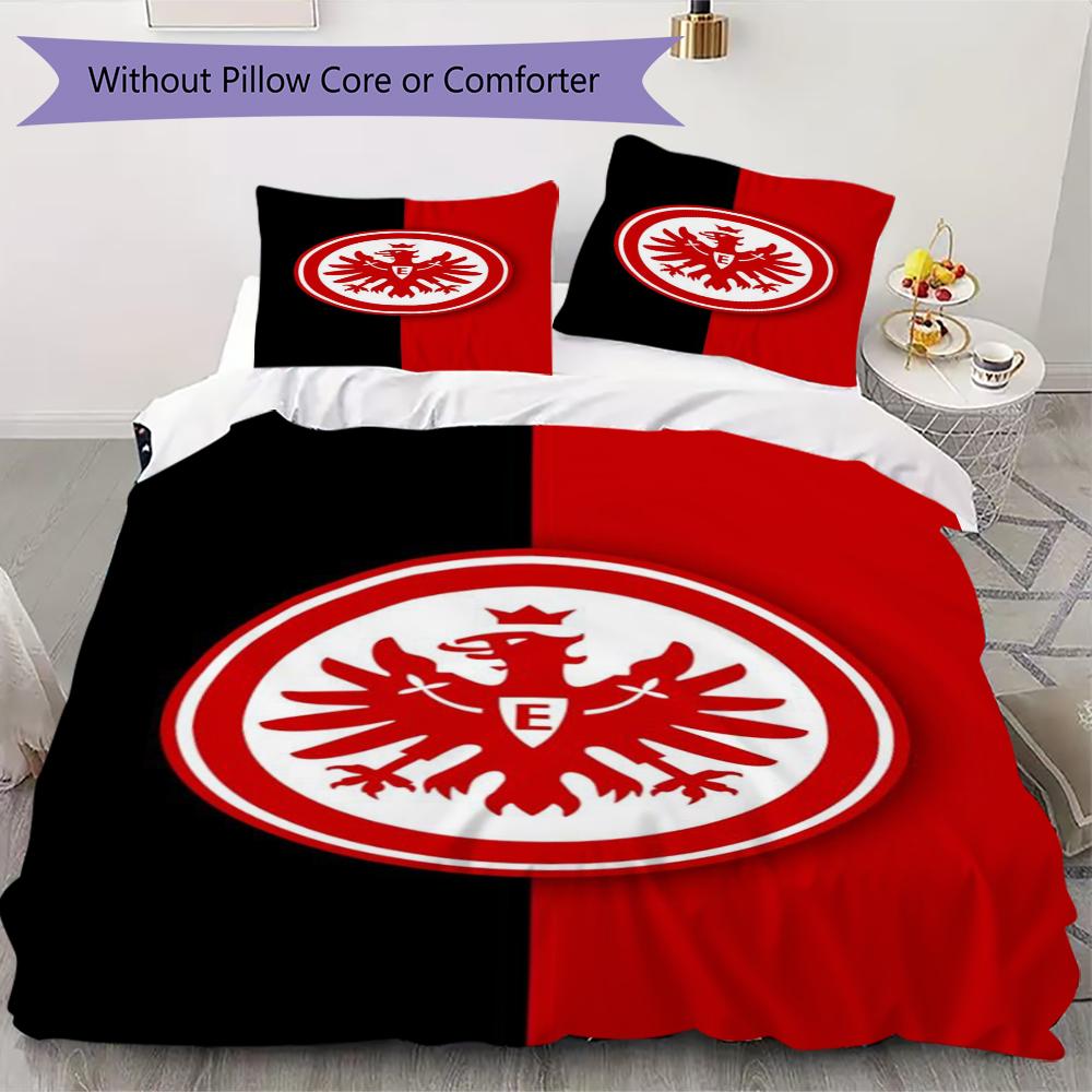 

Eintracht Frankfurt Pattern Bedding uilt Set uilt Cover Pillowcase Home Decoration Birthday Gift (1 * duvet cover + 2 * pillowcase without core) 135x200cm