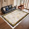 Europe Style Marble Pattern Carpet Living Room Sofa Bedroom Bedside Study Entrance Door Rug Non-slip Light Luxury Decor Mat