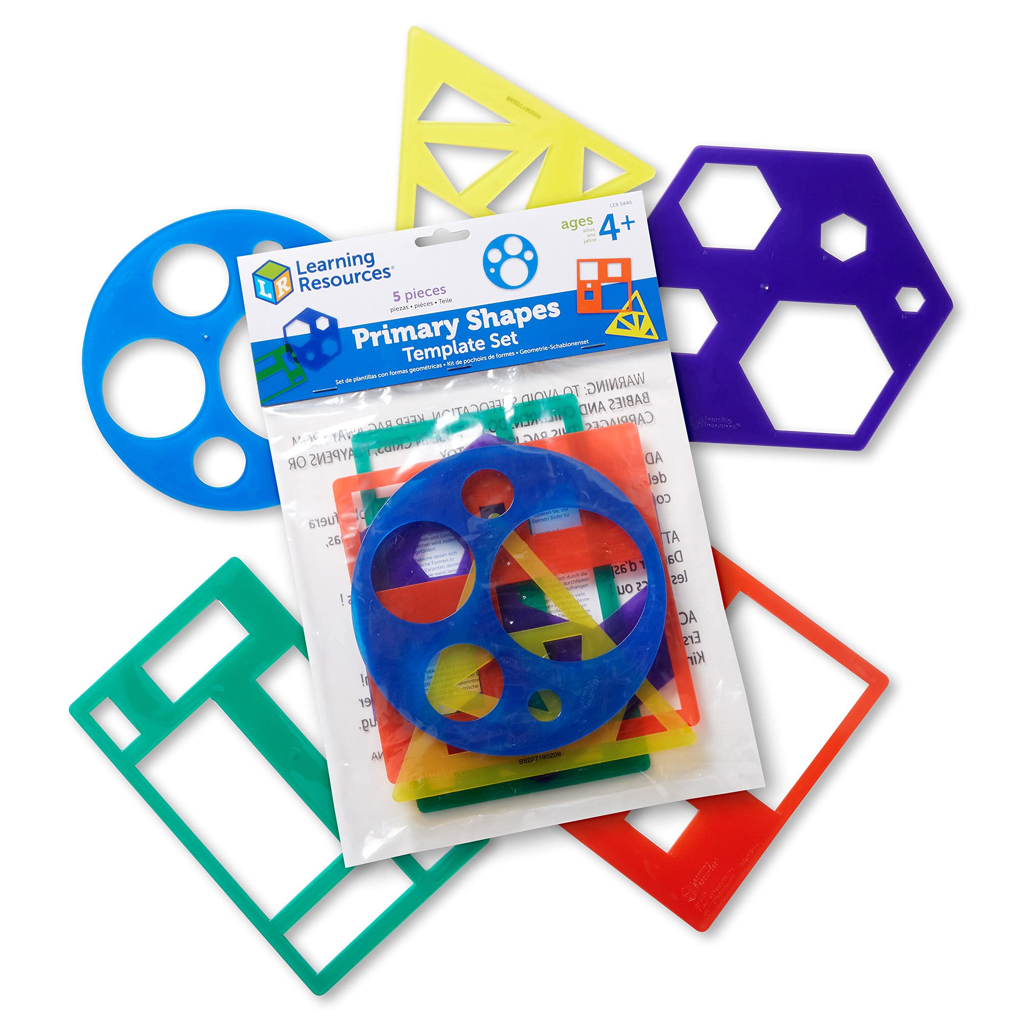 

Learning Resources Primary Shapes Template Set LER5440 [Parallel Import]
