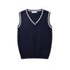 Gilet a Maglia Senza Maniche Donna Uomo Scollo a V Preppy Studenti Ragazzi Ragazze Classico Primaverile Maglione Lavorato a Maglia Moda Coreana Gilet Retrò