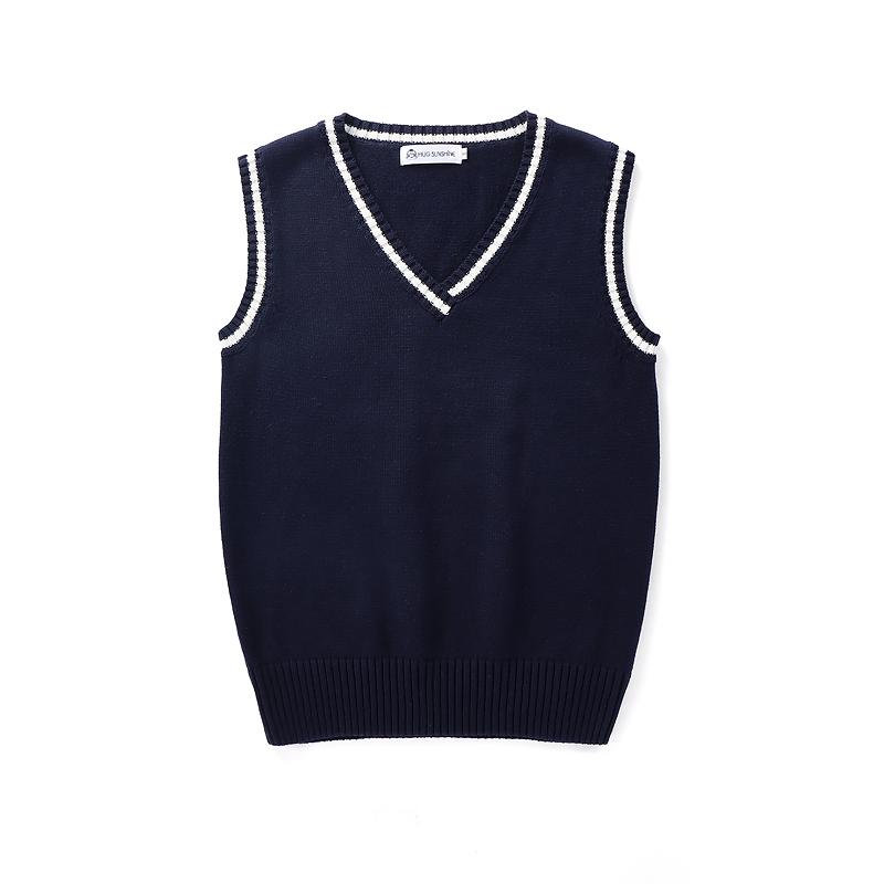 Gilet a Maglia Senza Maniche Donna Uomo Scollo a V Preppy Studenti Ragazzi Ragazze Classico Primaverile Maglione Lavorato a Maglia Moda Coreana Gilet Retrò