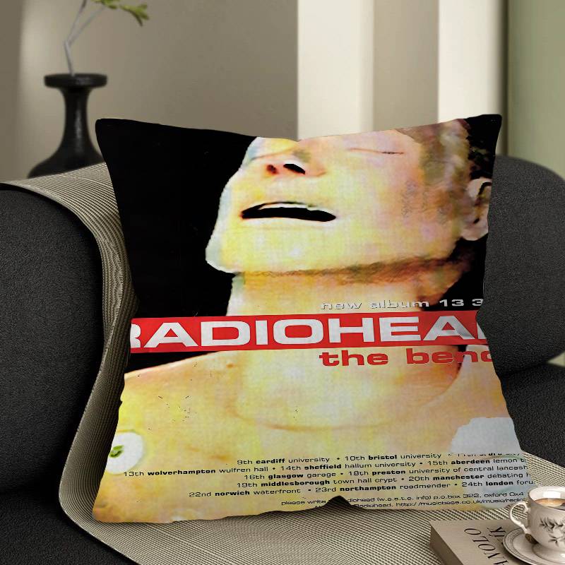 Art Rock Band Radiohead Maple Design Cushion Cover Happy Autumn Harvest Decor Holiday Decorati Pillow Cover