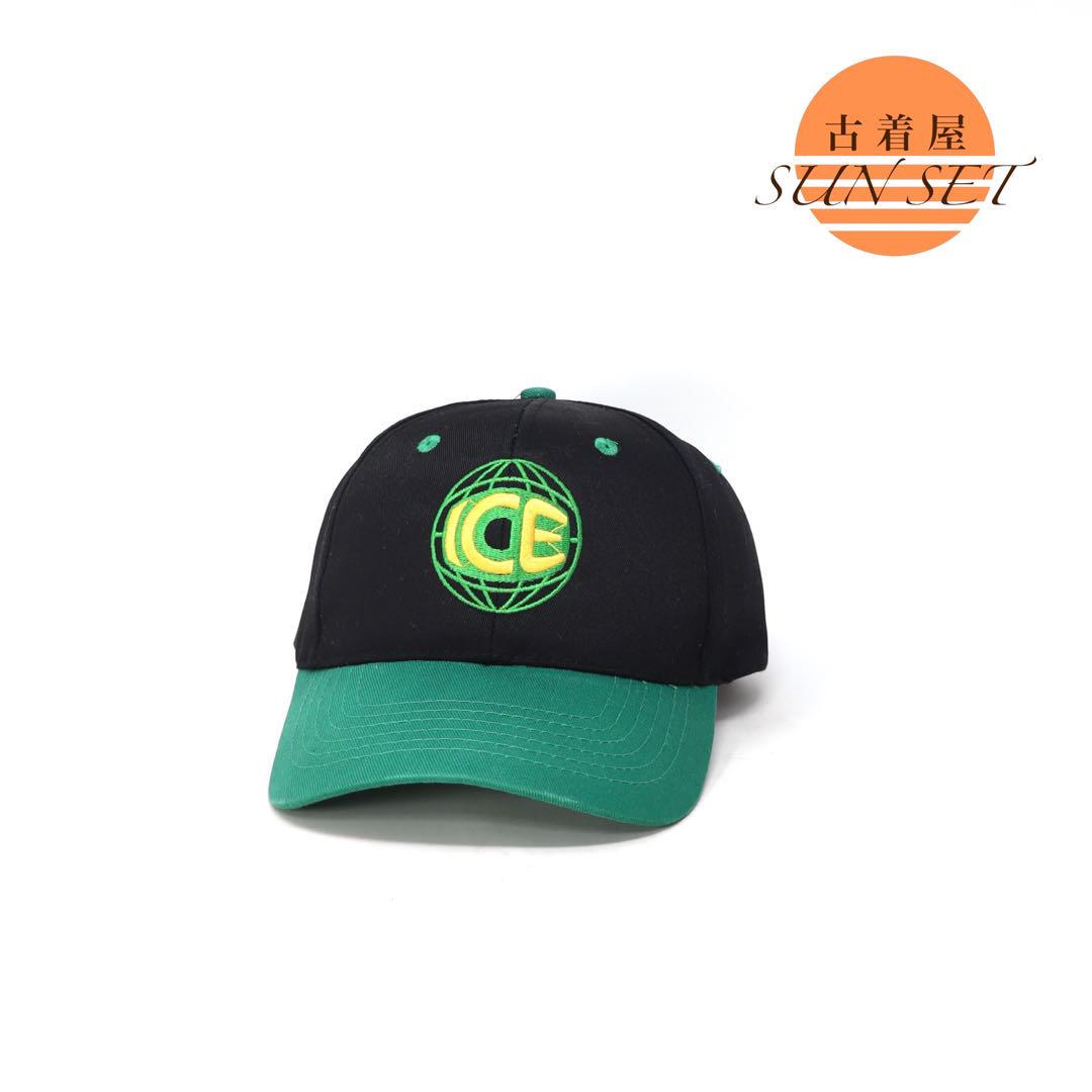 

[USED] Vintage ICE Cap, two-tone, black, embroidered with company logo.