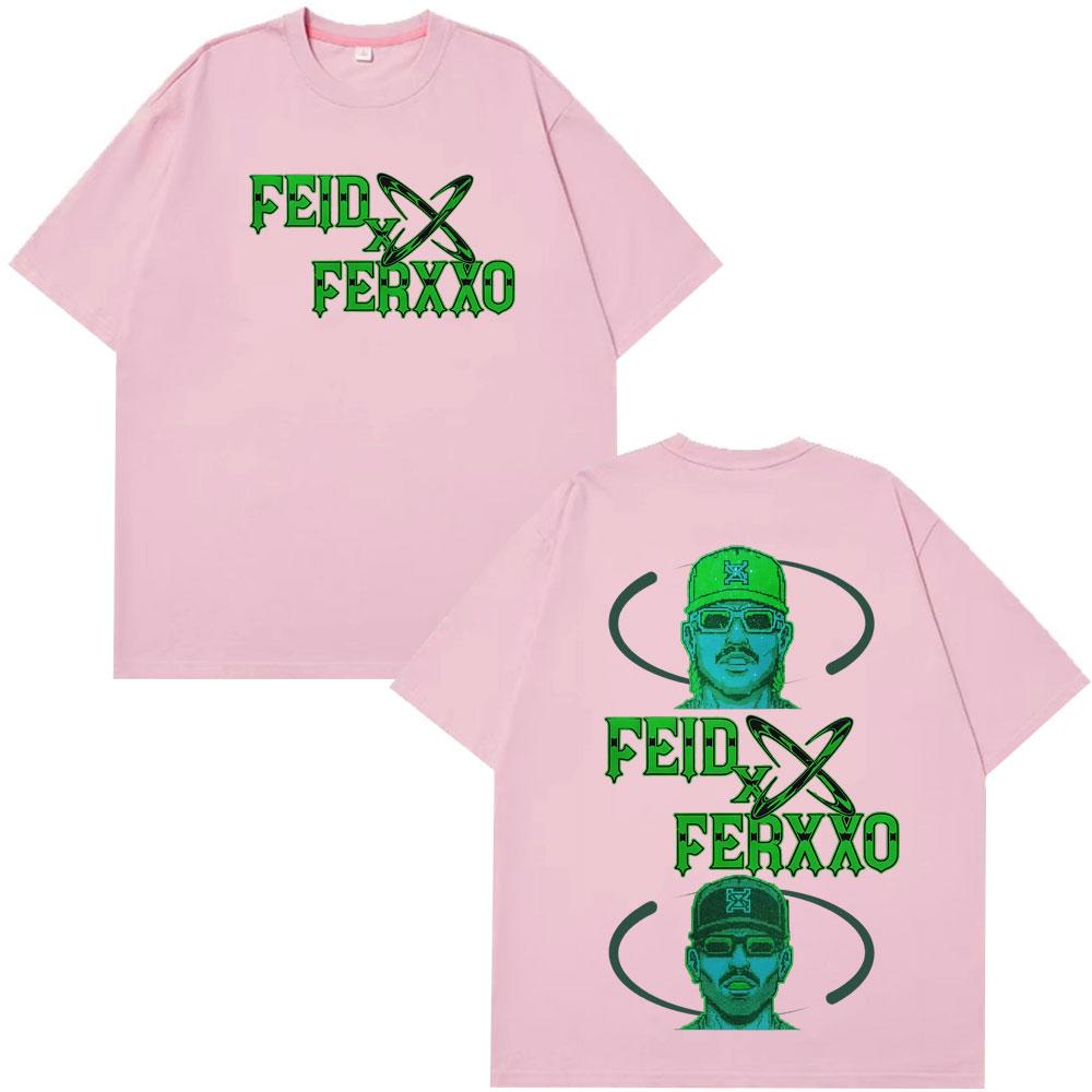 Rapper Feid Ferxxo Falxxo Tour 2026 Print Tshirt Unisex Women Fashion HipHop Tshirts Summer Casual Cotton Tshirts