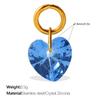 Light Luxury Colorful Heart Zircon Pendant, Colorful DIY Charm for Bracelet, Necklace & Earrings