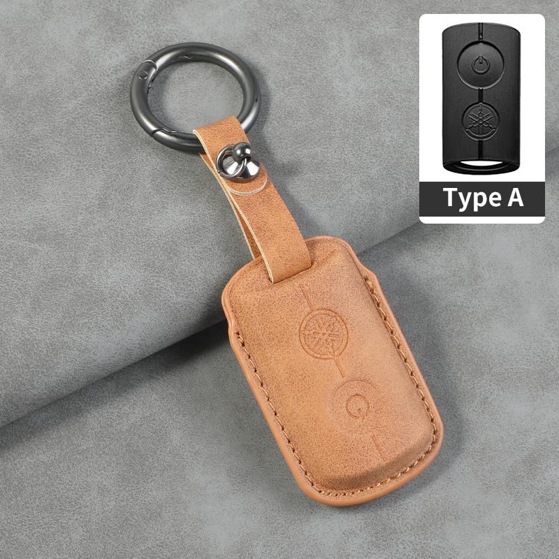 

Sheepskin Motor Remote Key Fob Case For Yamaha Nmax 2025/2025 NVX NVX155 XMAX XMAX300 QBIX AEROX JAUNS 2018 2019 Car Accessories