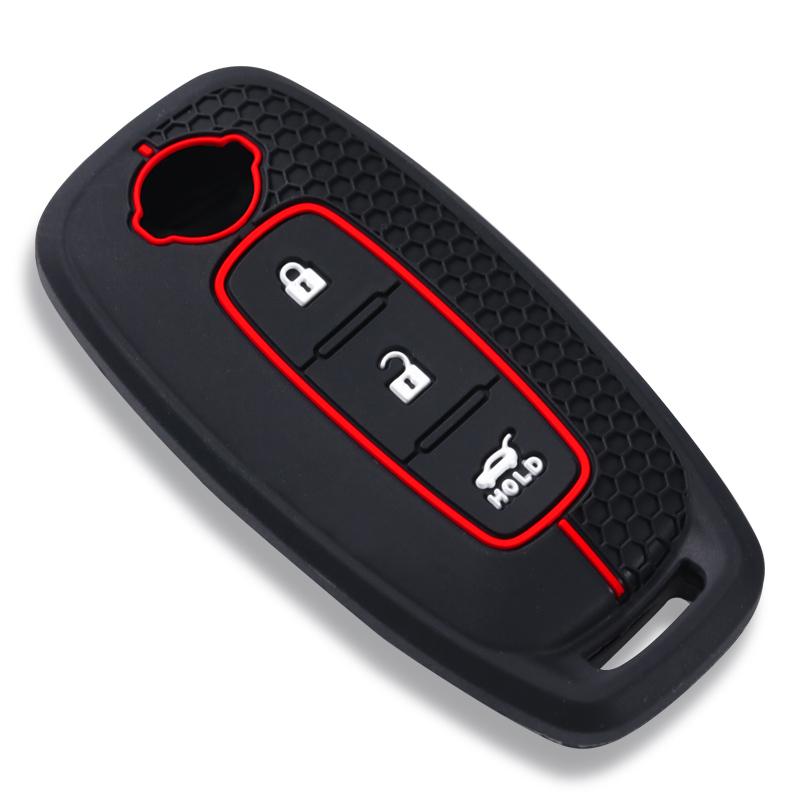 3 Buttons Remote Car Shell For Nissan X-Trail T33 Qashqai J12 Teana Altima Ariya Silicone Key Case Cover Holder
