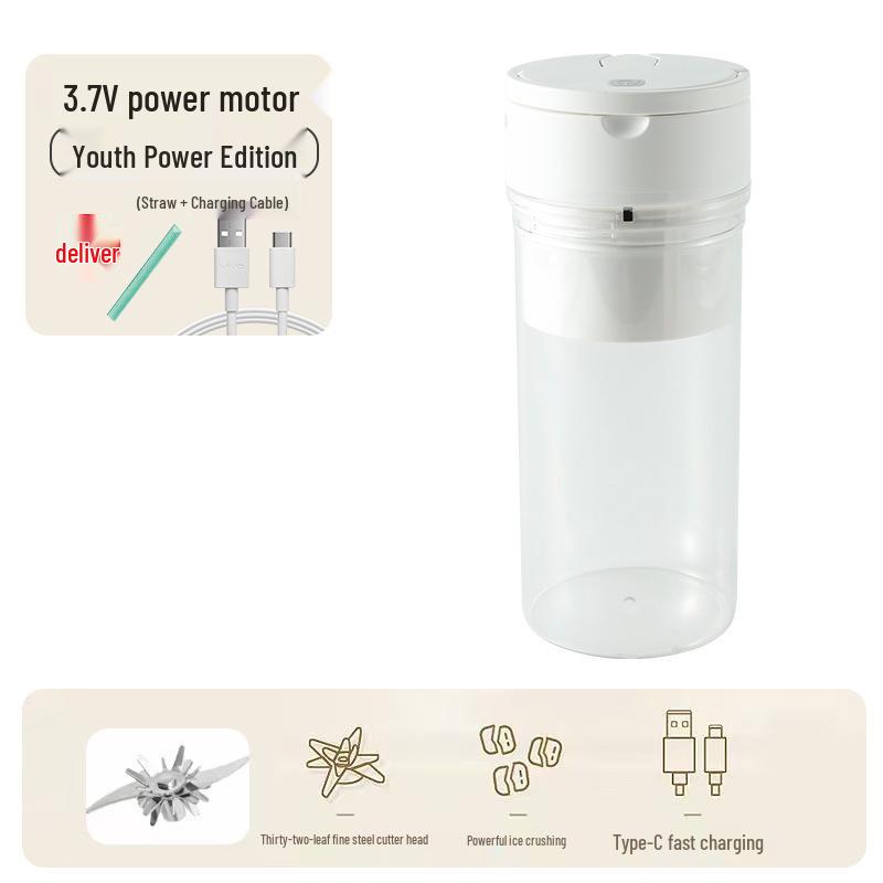 

Portable Rechargeable Electric Juicer & Ice Crusher Cup 3.7V Youth Power Version белый