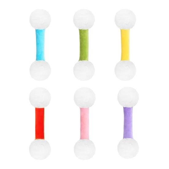 Swab Catnip Toy Kitten Self Play Hunting Kick Stick Interactive Teething Chew Toy Soft Plush Kicker Toy for Indoor Cats Kittens
