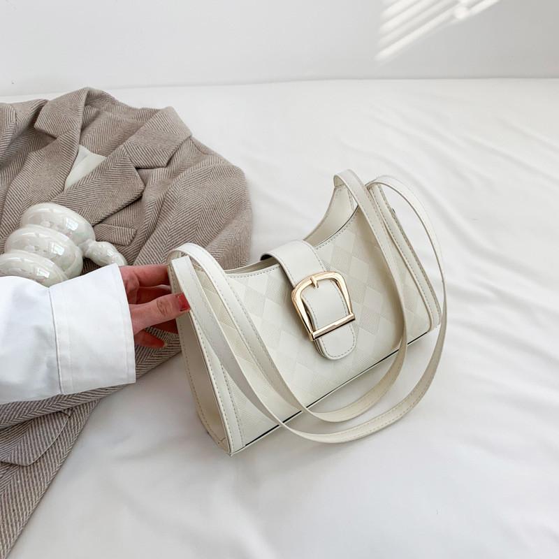 Chic Vintage Underarm Bag For Women 2023 Summer Casual Commuter Shoulder Bag Fashionable Simple Handbag