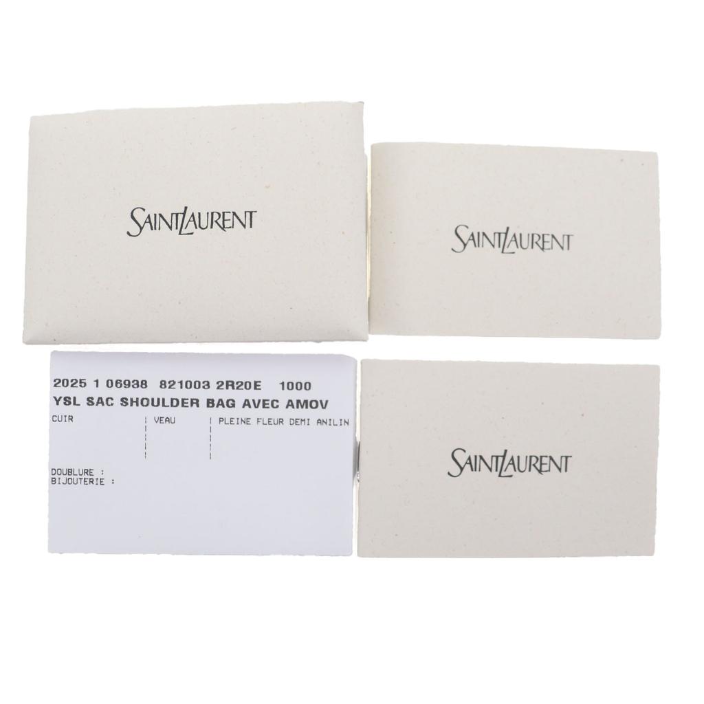 Great SAINT LAURENT PARIS Shoulder Bag Small Crossbody Smooth Rubbed 821003 Used