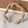 Bohemian Twist Curtain Buckle Holdbacks, 8Pack Jutes Twines Tie Backs for Light Filtering Drapes