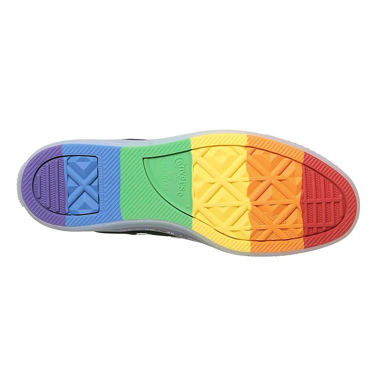 Converse All Star Low Trainers Rainbow Black Exclusive 168199C