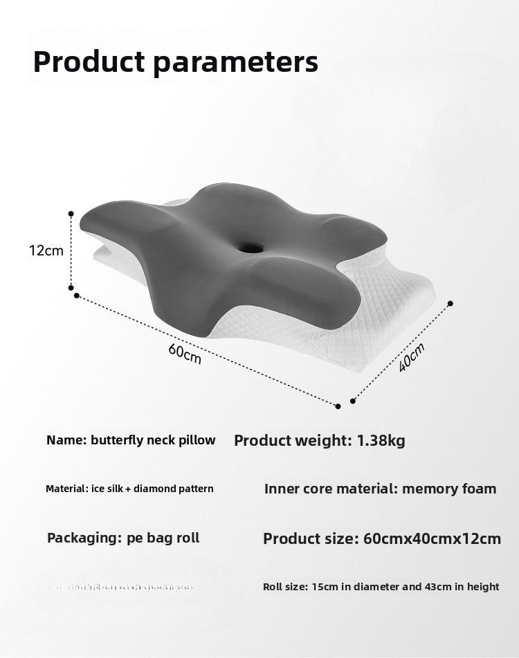 Memory Foam Cervical Pillow for Neck Pain Relief Ergonomic Orthopedic Neck Support Side Back Stomach Sleepers Ideal Gift