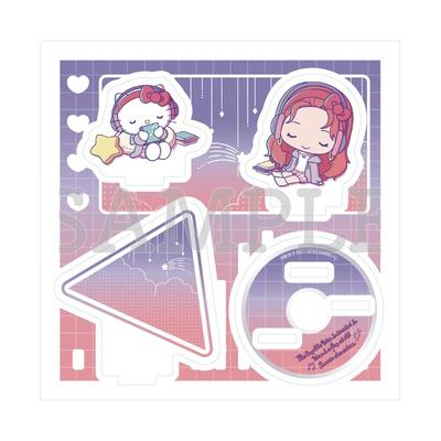 The Person I'm Interested In Isn't a Guy X Sanrio Characters 06 Aya Osawa X Hello Kitty C [Mini Character Illustration] Acrylic Stand Plate