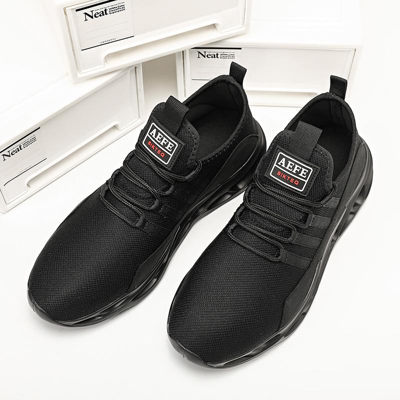 Wiosna/jesień Męskie duże rozmiary latające, tkane i oddychające powierzchnie siatkowe Ultralekki stołek Męskie buty sportowe na świeżym powietrzu