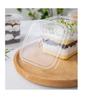 Square Mousse Soy Milk Cake Box: Wooden Cup Packaging for Tiramisu and Dessert Baking