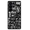 Phone Case - MANIACASE - Samsung Galaxy S26 Ultra - Silicone TPU - Black and White Graffiti Pattern - Nike Air