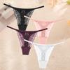 4ks krajkové květinové spodní prádlo pro dámu Sexy duté kalhotky Pevná strečová tanga Dámská perspektiva G-String prodyšné spodní prádlo