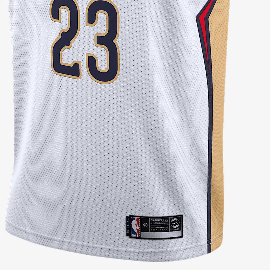 Nike Anthony Davis #23 New Orleans Pelicans Performance Basketball Vest Men Tops White 864433-100