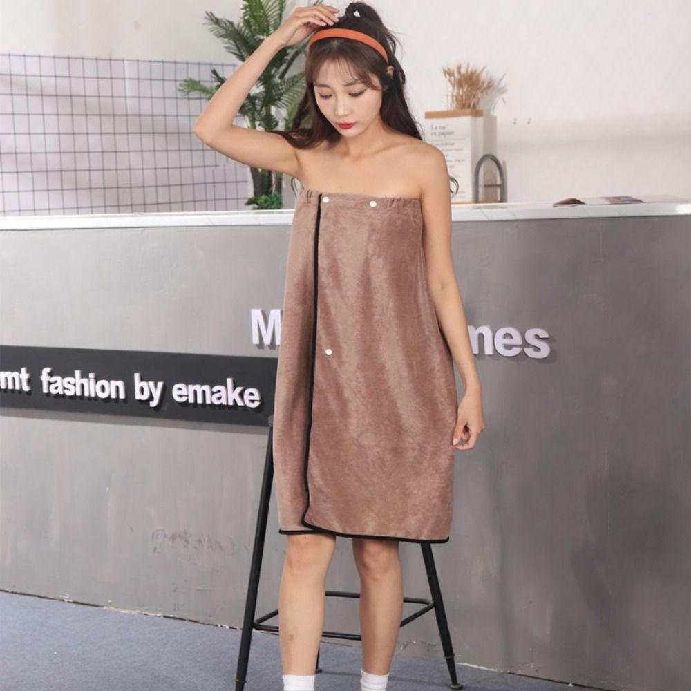 Cartoon Bath Skirt Microfiber Spa Bathrobes Bathroom Supplies Lady Bathrobe  Summer