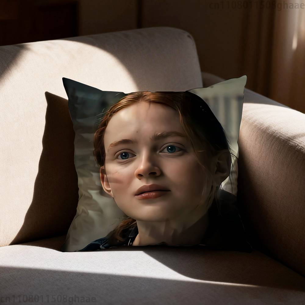 Sadie Sink Stranger Pillowcase Casual Style Decoration Suitable for Home Decoration Excluding Pillow Core