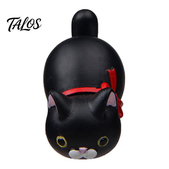 Easy Clean Fridge Magnets 3D Lying Cat Refrigerator Magnet, Cartoon Kitten Resin Animal Small Figurines Magnetic Decor for Whiteboard Cabinet Locker,