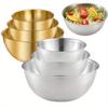 3pcs Stainless Steel Bowl Set with Scale for  Baking Cooking Food Storage Large Capacity Mixing Bowls Home Kitchen Tools