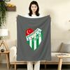 Bursaspor Flannel Blanket, High quality Comfortable for All Seasons, Home Decor, Warmth and Comfort