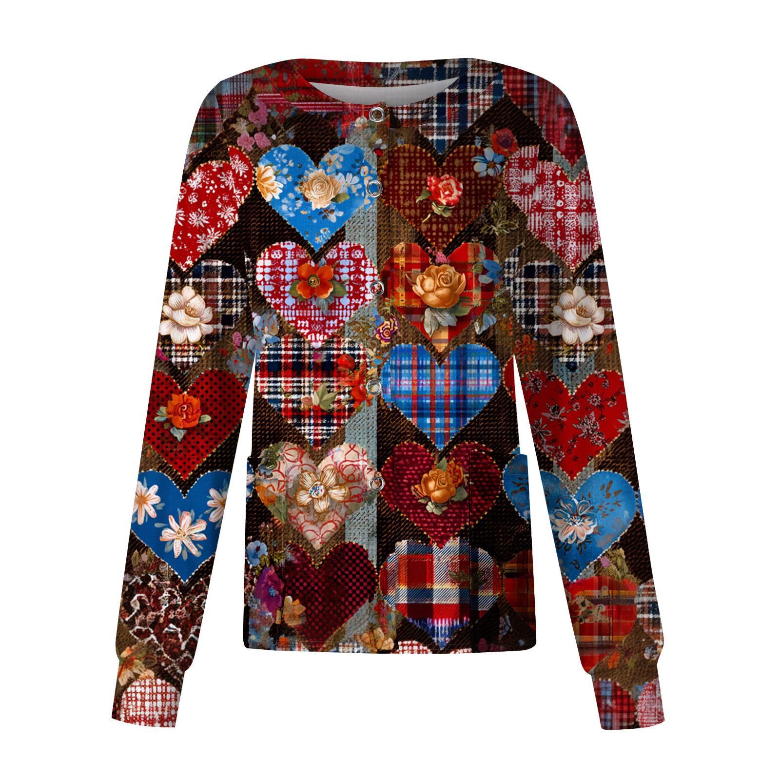 

Женский повседневный топ с длинным рукавом, на одной пуговице, с принтом, быстросохнущий XL винный