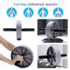 Non-slip Abdominal Wheel Portable Abdominal Trainer  for Home Gym Strength Workouts