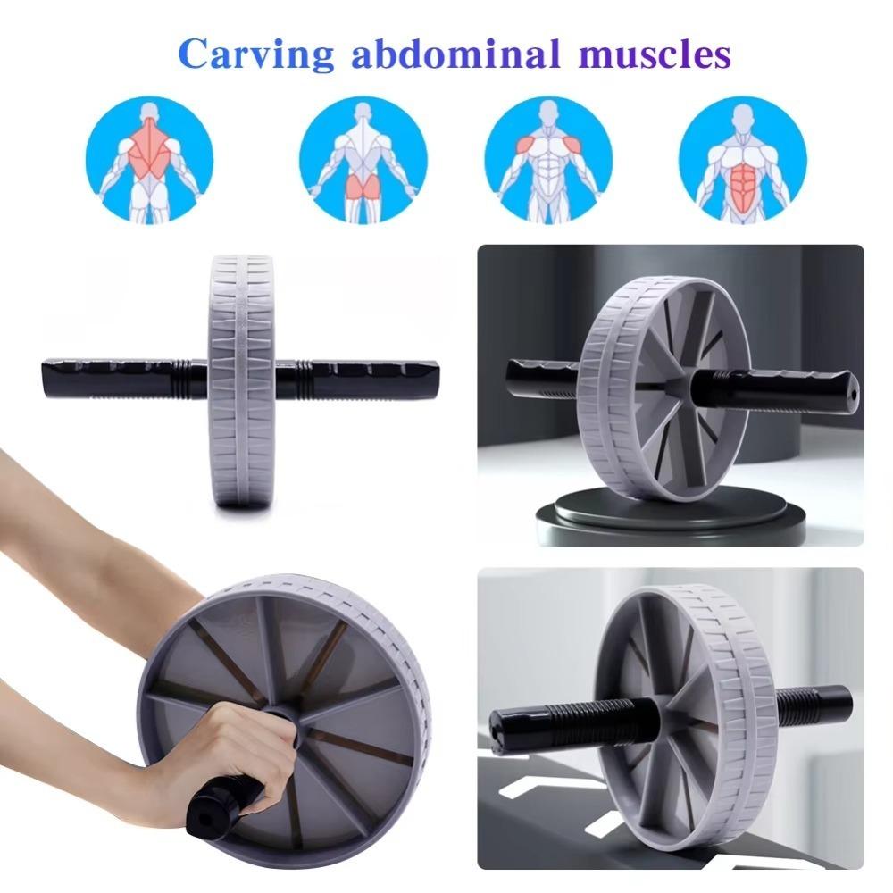 Non-slip Abdominal Wheel Portable Abdominal Trainer  for Home Gym Strength Workouts