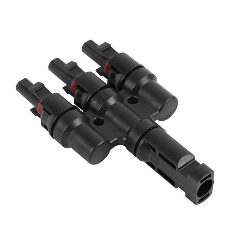 1Pair 3 Way Solar Panel Mounting Photovoltaic IP67 Waterproof Connector DC 1000V 50A For 2.5MM 4MM 6MM Cable