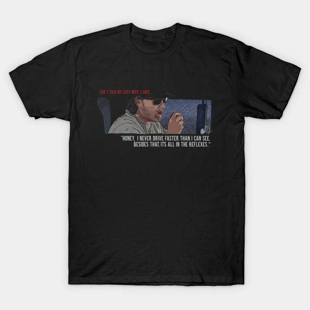 Men Black Print T-shirt Big Trouble In Little China: All In The Reflexes No-Cut Transfer Paper Print Cotton Tshirt 3XL чёрный