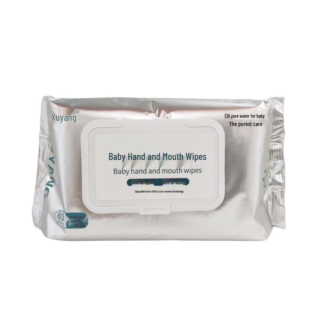 EDI Pure Water Pearl Pattern Baby Wipes, 80 Count, Additive-Free and Thickened