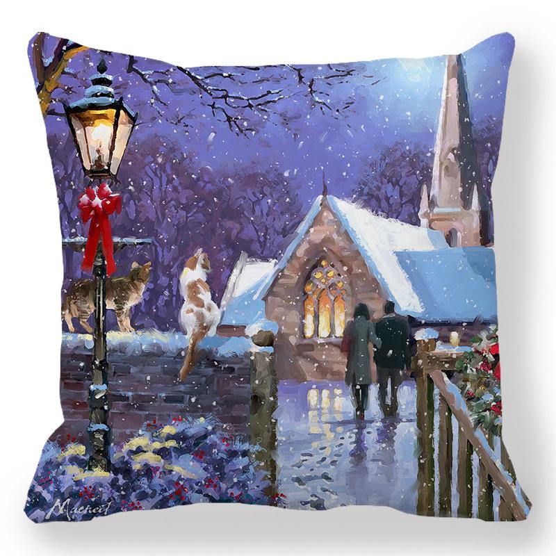New Christmas Pillow Case 30*50cm,40*40cm,45x45cm, Cushion Cover Home Christmas Decoration Pillow Case