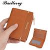 Women Short Minimalist Wallet With Pu Material Anti Theft Zip For Everyday Use