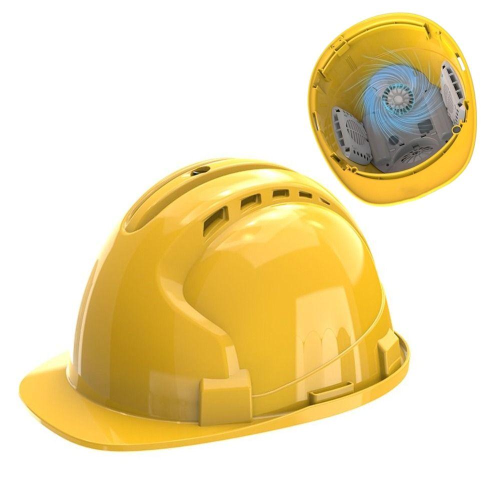1/2/4pcs Fans Safety Helmet with Fans Waterproof Site Protective Cap  Industrial Use