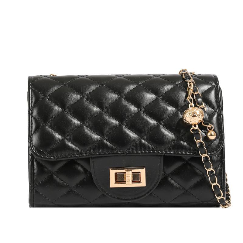 Lattice Color Solid Single Shoulder Crossbody Bag Handbag Women Fashion Gift