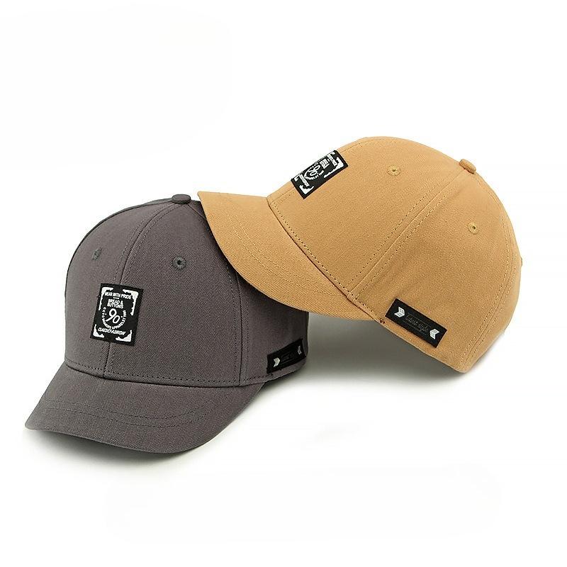 Unisex 5cm Short Brim Baseball Cap Structured Hard Top Duckbill Hat American Streetwear Style Cotton Outdoor Sun Protection Cap