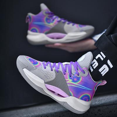 Men's Sports Shoes Basketball Shoes   Mens Basketball Sneakers Fashion Non-Slip Training Sports Shoes Wearable High-top Basketball Shoes for Men
